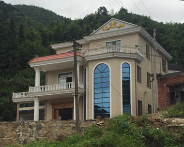 【永云別墅】婁底王總三層復式樓帶車庫別墅施工圖實建照片欣賞