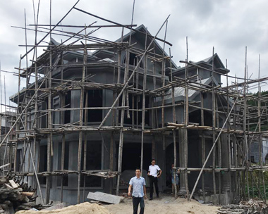 【永云別墅】懷化三層復式簡歐風格實建施工照片