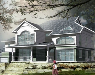 686兩層農村別墅住宅全套施工圖20m×14m