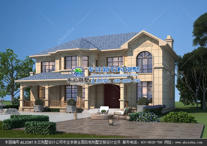 四川資中簡(jiǎn)歐風(fēng)格四間二層農(nóng)村自建別墅設(shè)計(jì)案例