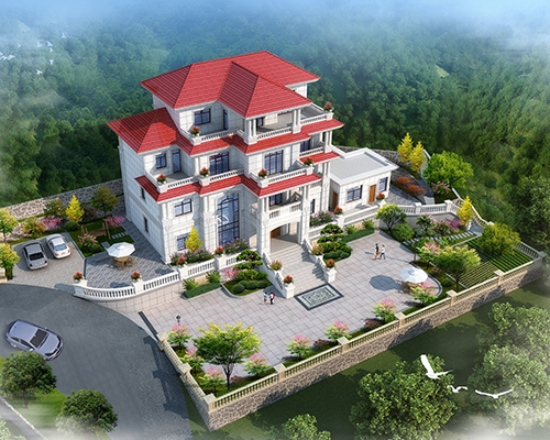 【園林景觀】婁底漣源鄉(xiāng)村別墅配套庭院景觀規(guī)劃及附房設(shè)計定制效果