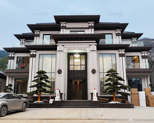【岳陽劉府】君山區許市鎮五開間帶輔樓高端別墅設計施工+裝飾全案定制